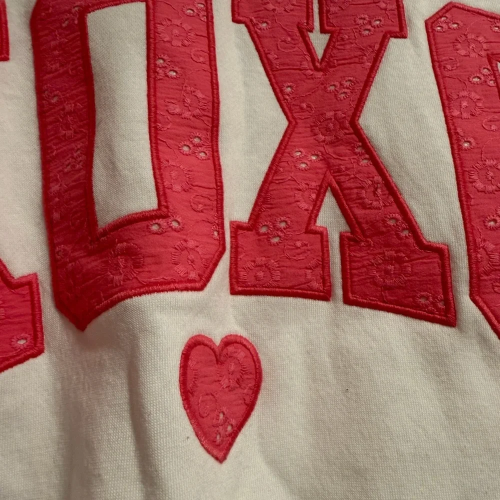 Simply Southern White Sweatshirt with Pink Accents - Picture 3 of 4